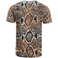 African Wild Animal Skins T shirt Vintage Snake Skin Pattern - African Pride