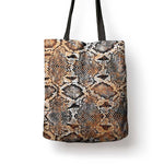 African Wild Animal Skins Tote Bag Vintage Snake Skin Pattern