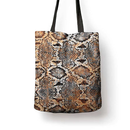African Wild Animal Skins Tote Bag Vintage Snake Skin Pattern