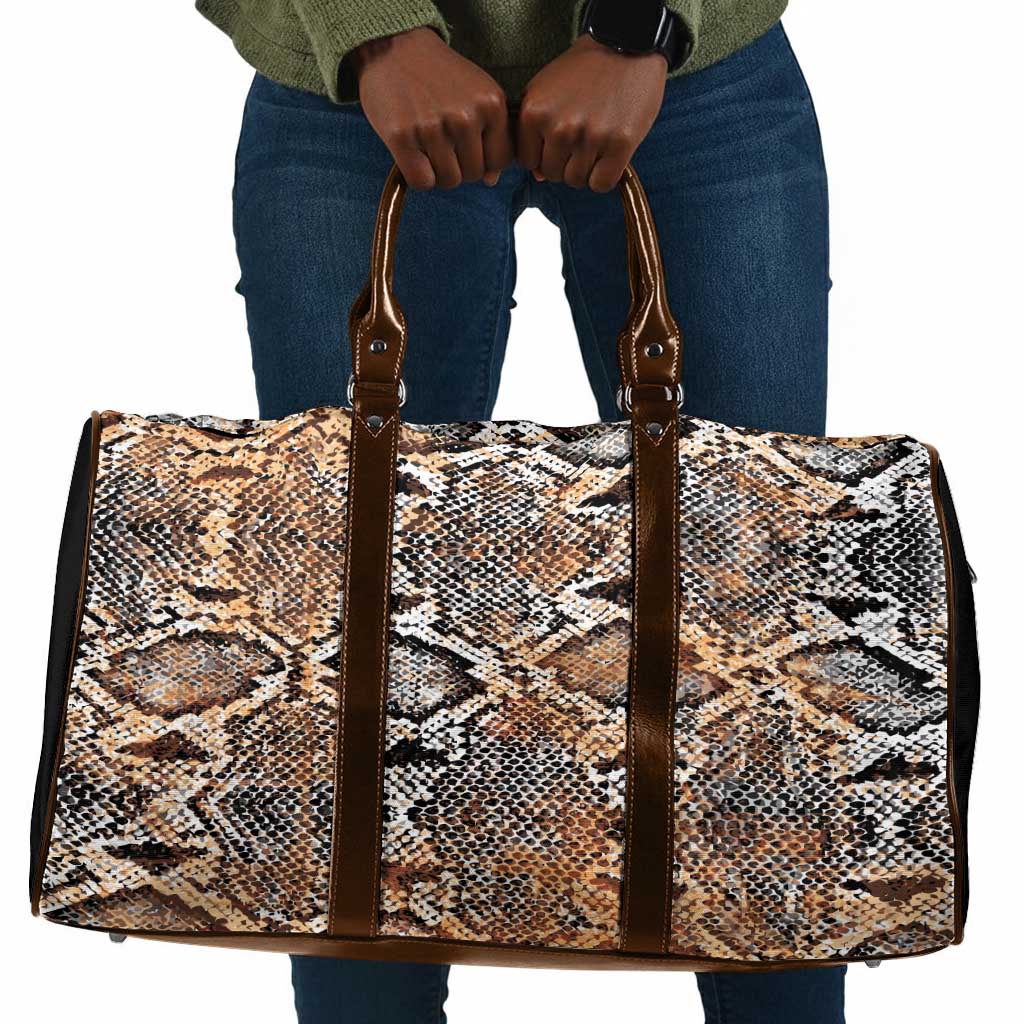 African Wild Animal Skins Travel Bag Vintage Snake Skin Pattern