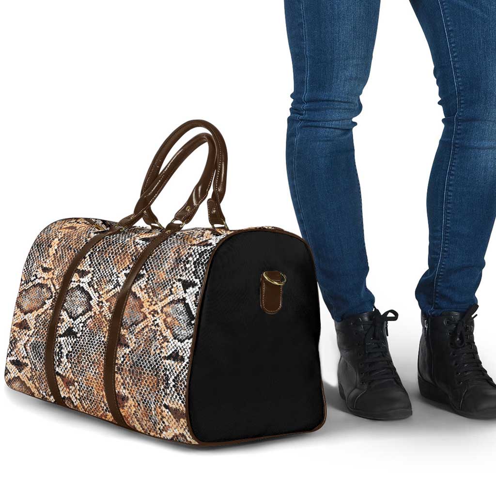 African Wild Animal Skins Travel Bag Vintage Snake Skin Pattern