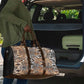 African Wild Animal Skins Travel Bag Vintage Snake Skin Pattern