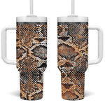 African Wild Animal Skins Tumbler With Handle Vintage Snake Skin Pattern - African Pride