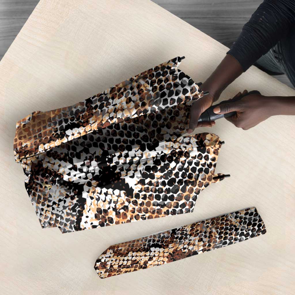 African Wild Animal Skins Umbrella Vintage Snake Skin Pattern