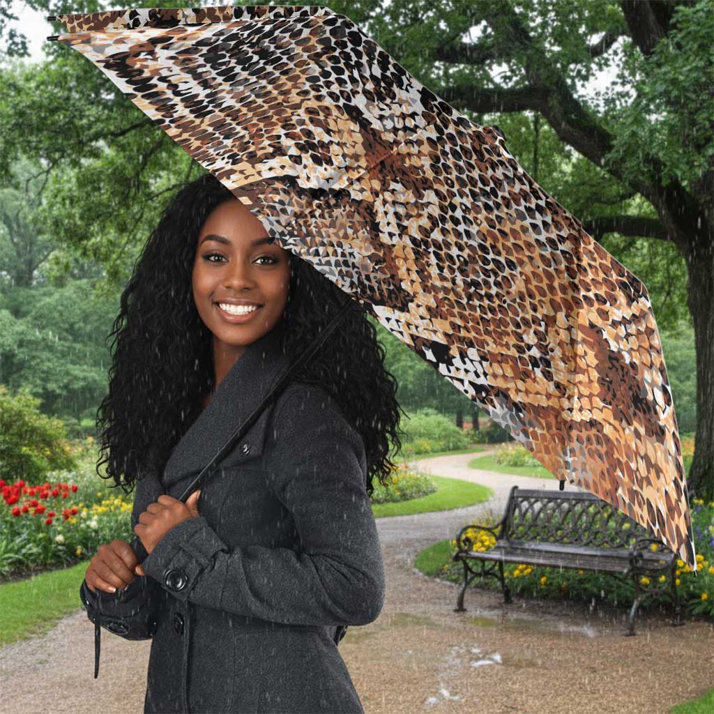African Wild Animal Skins Umbrella Vintage Snake Skin Pattern