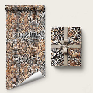 African Wild Animal Skins Wrapping Paper Vintage Snake Skin Pattern - African Pride
