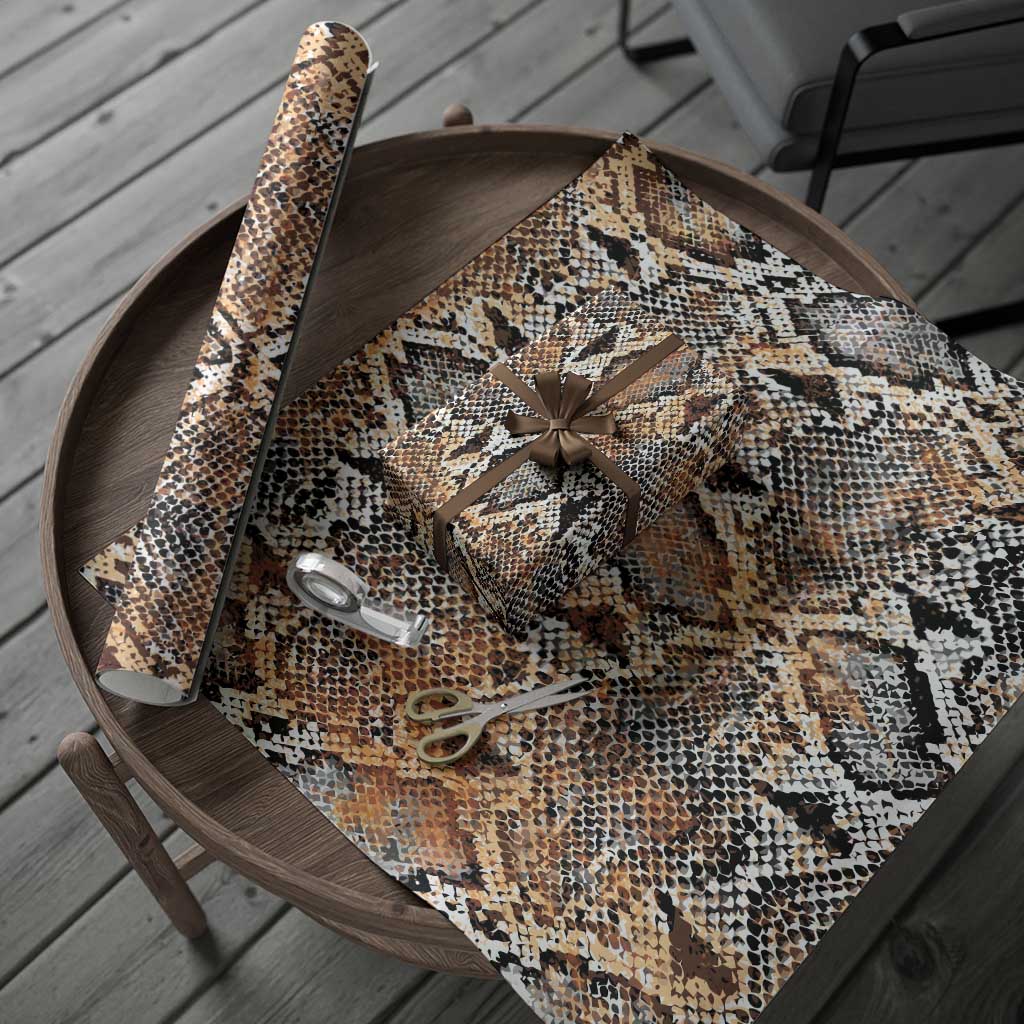 African Wild Animal Skins Wrapping Paper Vintage Snake Skin Pattern - African Pride
