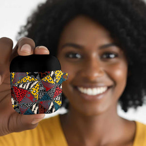 African Wild Animal Skins AirPods Case Triangles Pattern Afro Pattern Style