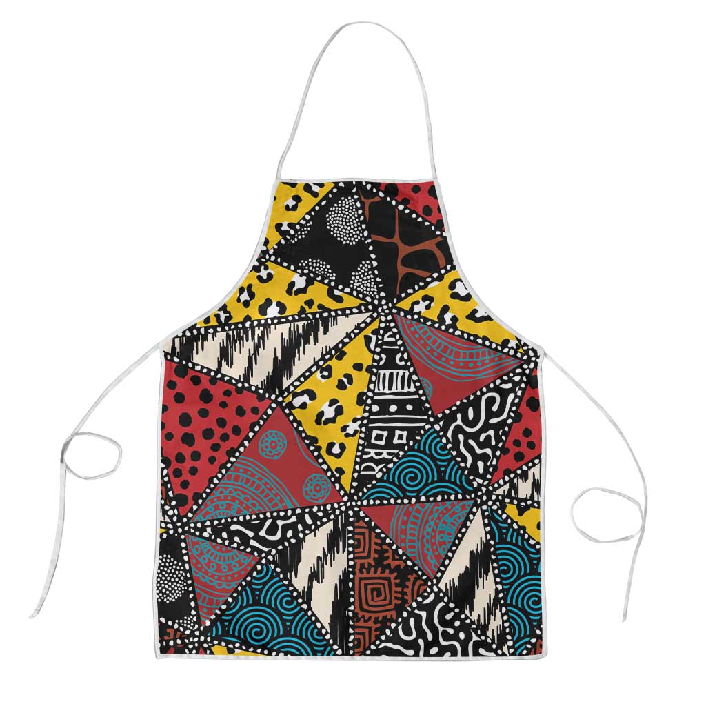African Wild Animal Skins Apron Triangles Pattern Afro Pattern Style
