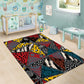 African Wild Animal Skins Area Rug Triangles Pattern Afro Pattern Style - African Pride