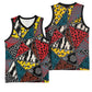 African Wild Animal Skins Basketball Jersey Triangles Pattern Afro Pattern Style LT9