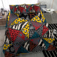 African Wild Animal Skins Bedding Set Triangles Pattern Afro Pattern Style - African Pride