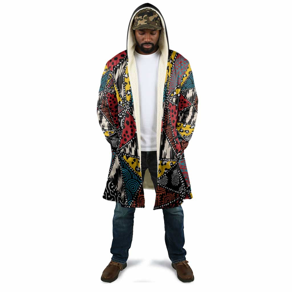 African Wild Animal Skins Cloak Triangles Pattern Afro Pattern Style