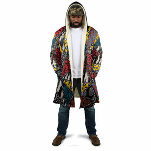 African Wild Animal Skins Cloak Triangles Pattern Afro Pattern Style