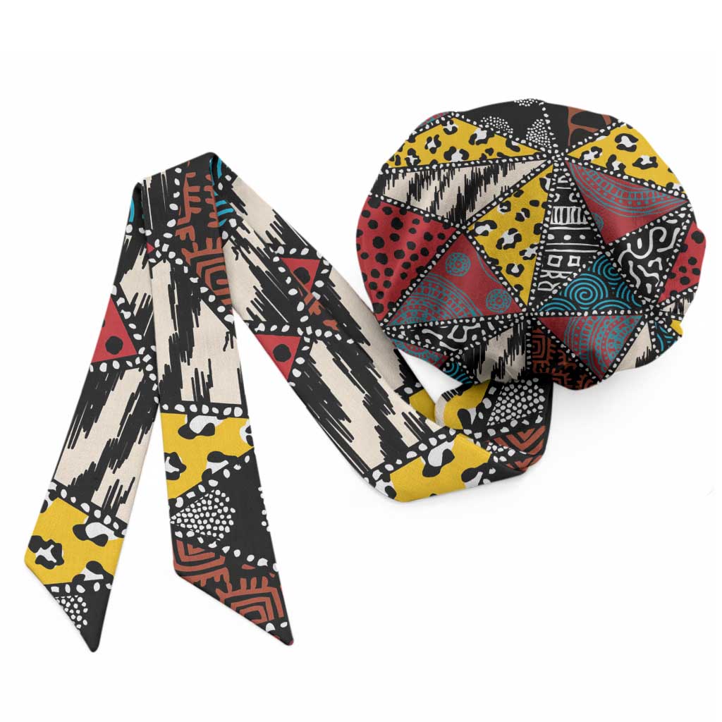 African Wild Animal Skins Easy Headwrap Triangles Pattern Afro Pattern Style