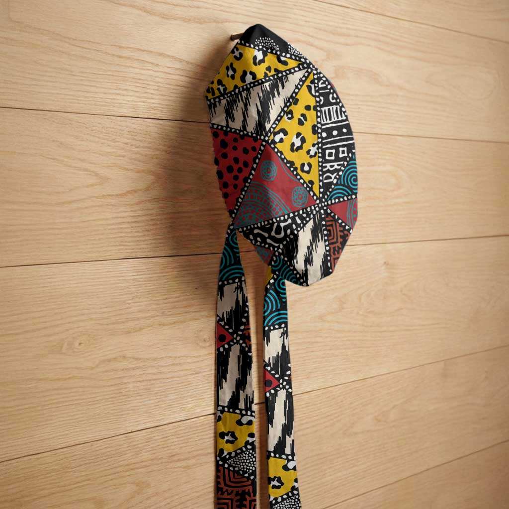 African Wild Animal Skins Easy Headwrap Triangles Pattern Afro Pattern Style