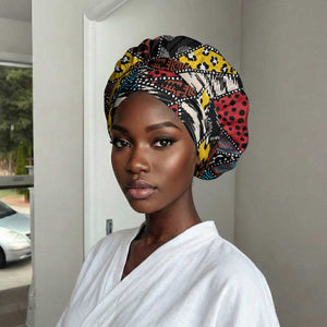 African Wild Animal Skins Easy Headwrap Triangles Pattern Afro Pattern Style