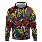 African Wild Animal Skins Hoodie Triangles Pattern Afro Pattern Style - African Pride