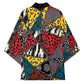 African Wild Animal Skins Kimono Triangles Pattern Afro Pattern Style