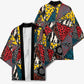 African Wild Animal Skins Kimono Triangles Pattern Afro Pattern Style