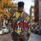 African Wild Animal Skins Long Sleeve Shirt Triangles Pattern Afro Pattern Style - African Pride