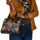 African Wild Animal Skins Shoulder Handbag Triangles Pattern Afro Pattern Style - African Pride