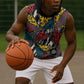 African Wild Animal Skins Sleeveless Hoodie Triangles Pattern Afro Pattern Style - African Pride
