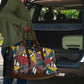 African Wild Animal Skins Travel Bag Triangles Pattern Afro Pattern Style