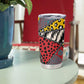 African Wild Animal Skins Tumbler Cup Triangles Pattern Afro Pattern Style - African Pride
