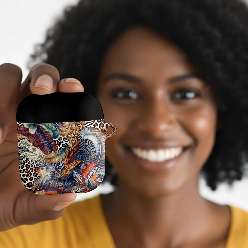 African Wild Animal Skins AirPods Case Unique Leopard Zebra And Snake Patterns
