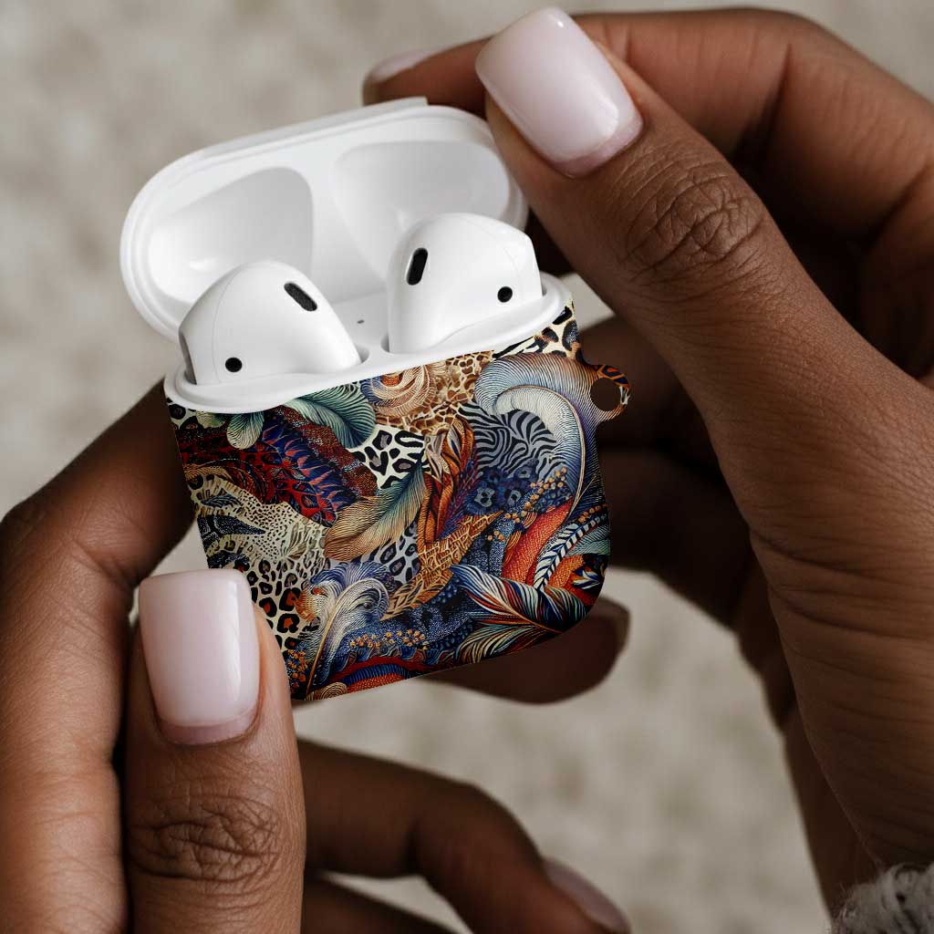 African Wild Animal Skins AirPods Case Unique Leopard Zebra And Snake Patterns