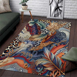 African Wild Animal Skins Area Rug Unique Leopard Zebra And Snake Patterns - African Pride