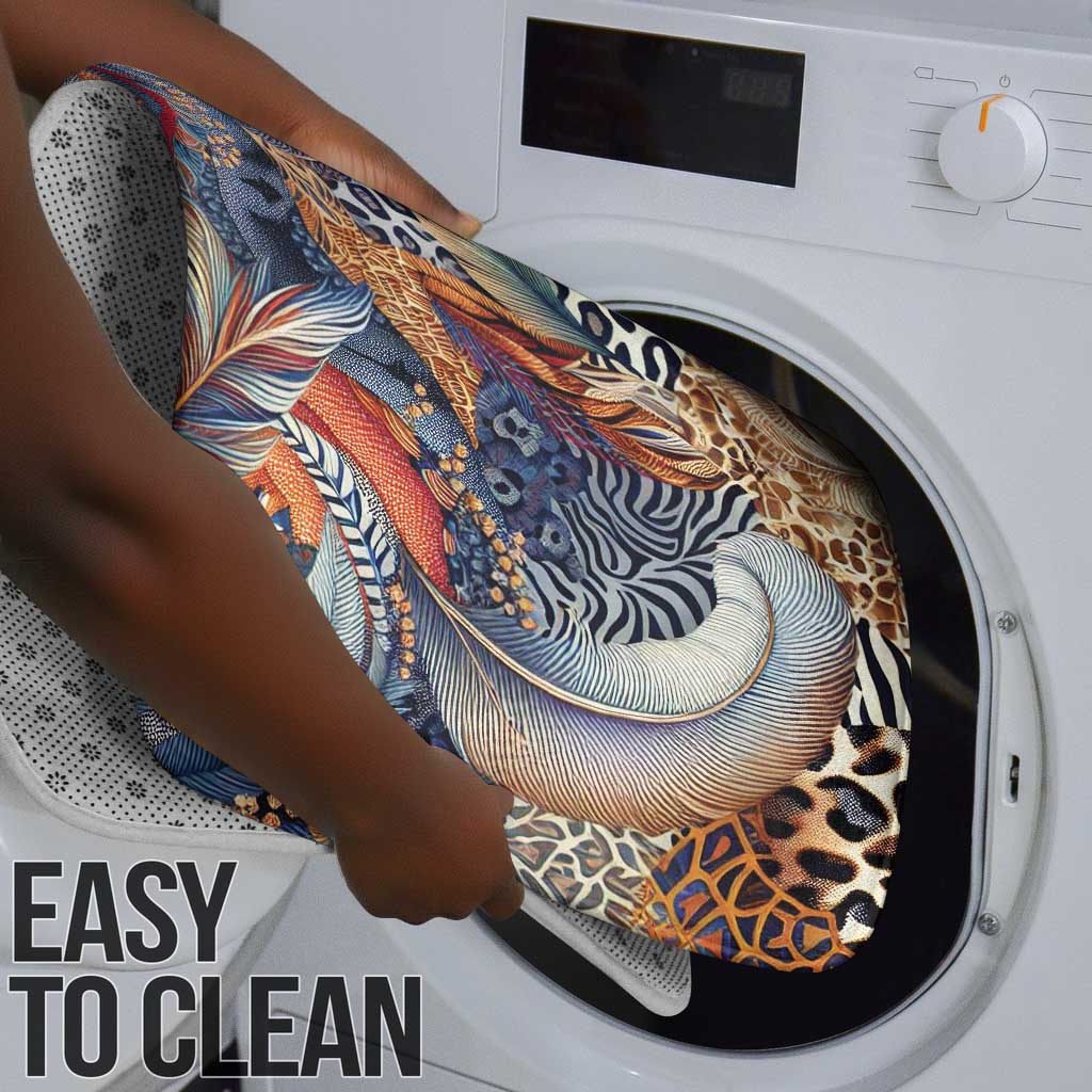 African Wild Animal Skins Bathroom Set Unique Leopard Zebra And Snake Patterns
