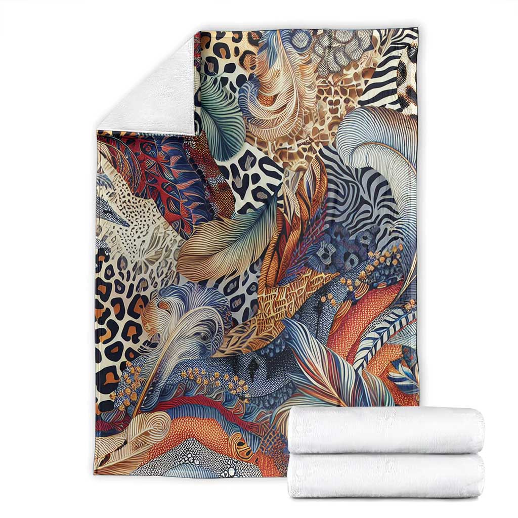 African Wild Animal Skins Blanket Unique Leopard Zebra And Snake Patterns - African Pride