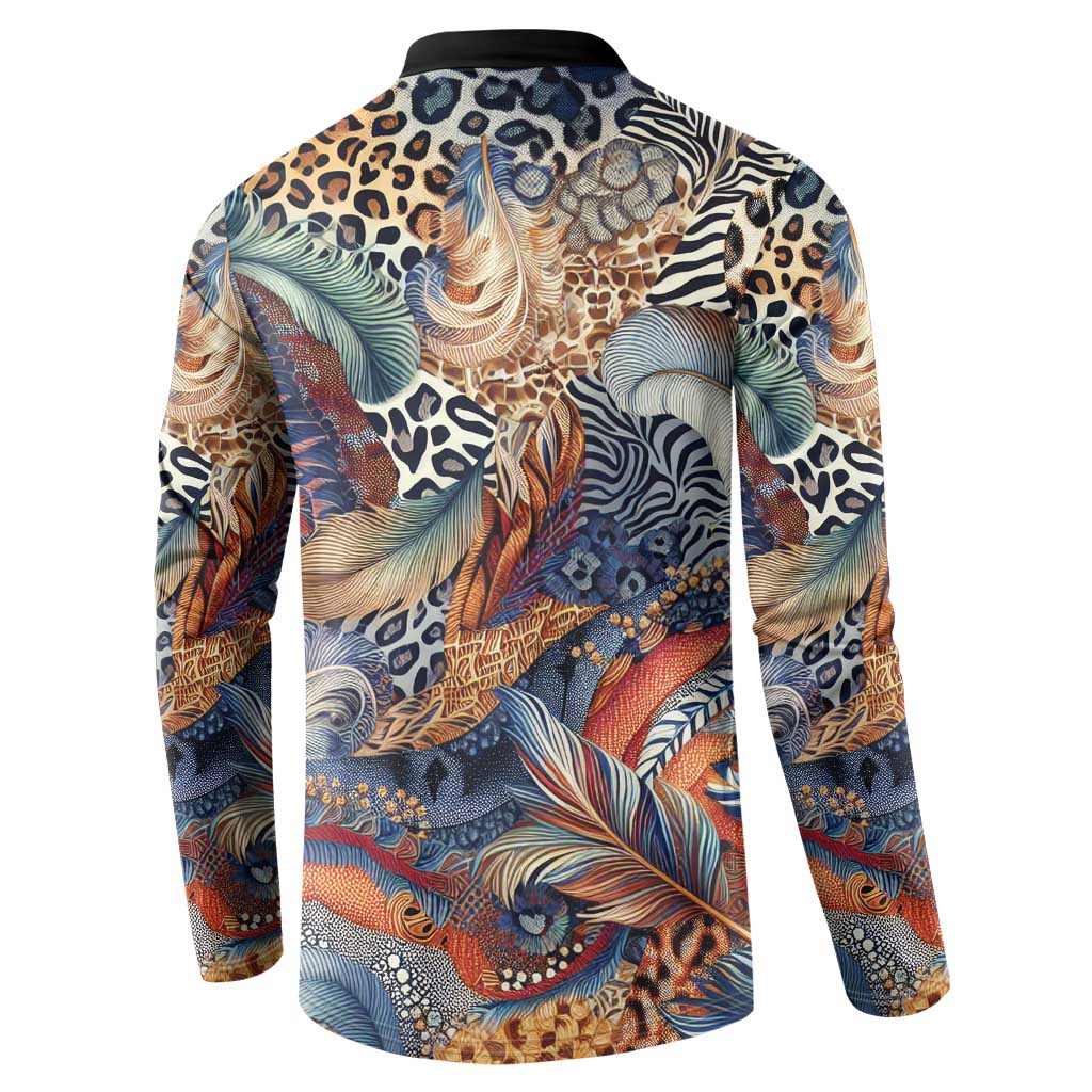 African Wild Animal Skins Button Sweatshirt Unique Leopard Zebra And Snake Patterns
