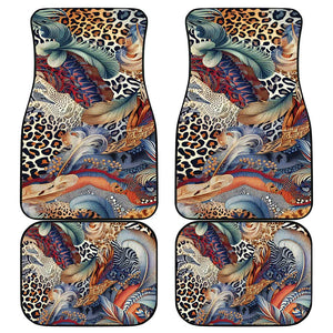African Wild Animal Skins Car Mats Unique Leopard Zebra And Snake Patterns - African Pride