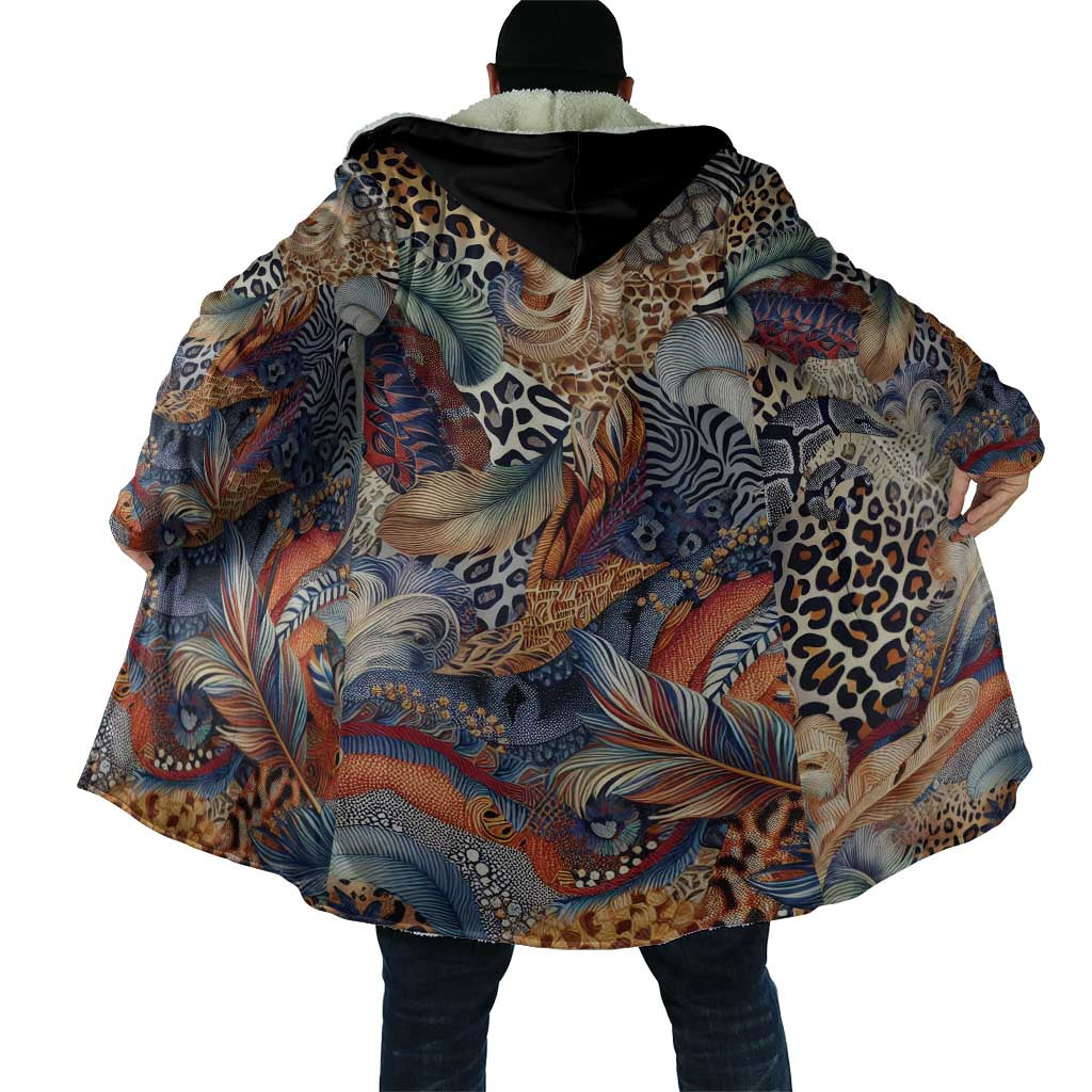 African Wild Animal Skins Cloak Unique Leopard Zebra And Snake Patterns