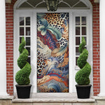 African Wild Animal Skins Door Cover Unique Leopard Zebra And Snake Patterns