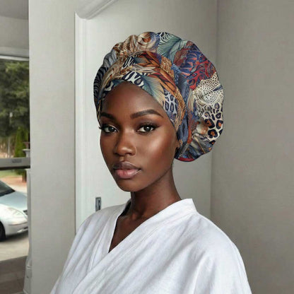 African Wild Animal Skins Easy Headwrap Unique Leopard Zebra And Snake Patterns
