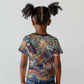 African Wild Animal Skins Kid T shirt Unique Leopard Zebra And Snake Patterns - African Pride