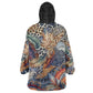 African Wild Animal Skins Kid Wearable Blanket Hoodie Unique Leopard Zebra And Snake Patterns - African Pride