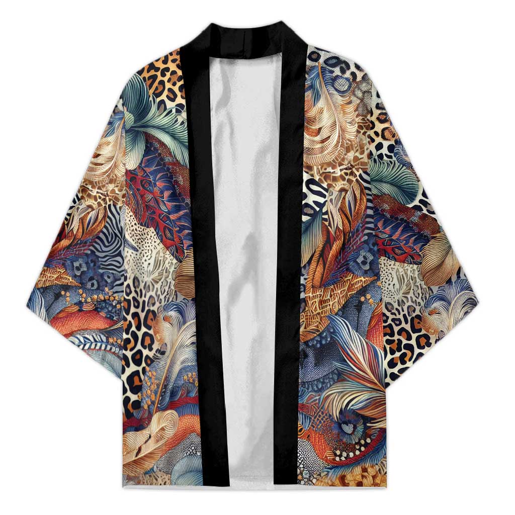 African Wild Animal Skins Kimono Unique Leopard Zebra And Snake Patterns