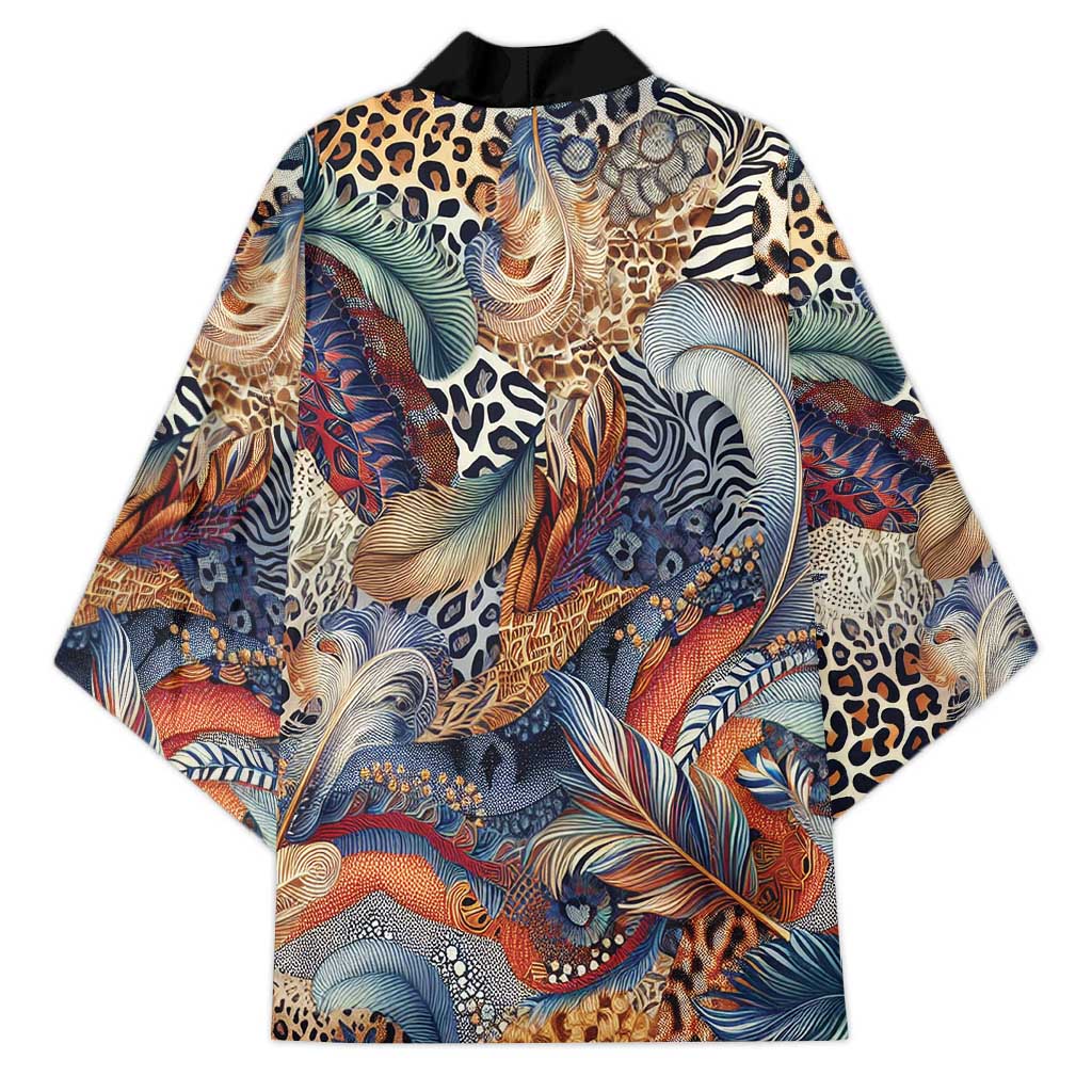 African Wild Animal Skins Kimono Unique Leopard Zebra And Snake Patterns