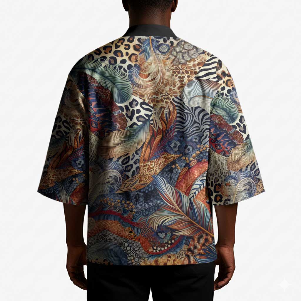 African Wild Animal Skins Kimono Unique Leopard Zebra And Snake Patterns