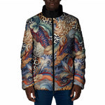 African Wild Animal Skins Padded Jacket Unique Leopard Zebra And Snake Patterns