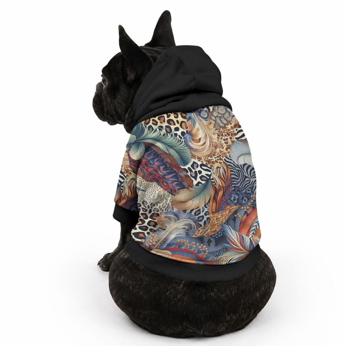 African Wild Animal Skins Pet Hoodie Unique Leopard Zebra And Snake Patterns