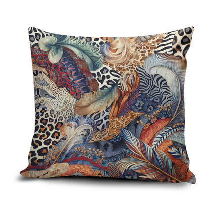 African Wild Animal Skins Pillow Cover Unique Leopard Zebra And Snake Patterns
