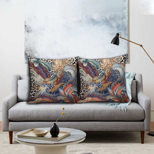 African Wild Animal Skins Pillow Cover Unique Leopard Zebra And Snake Patterns