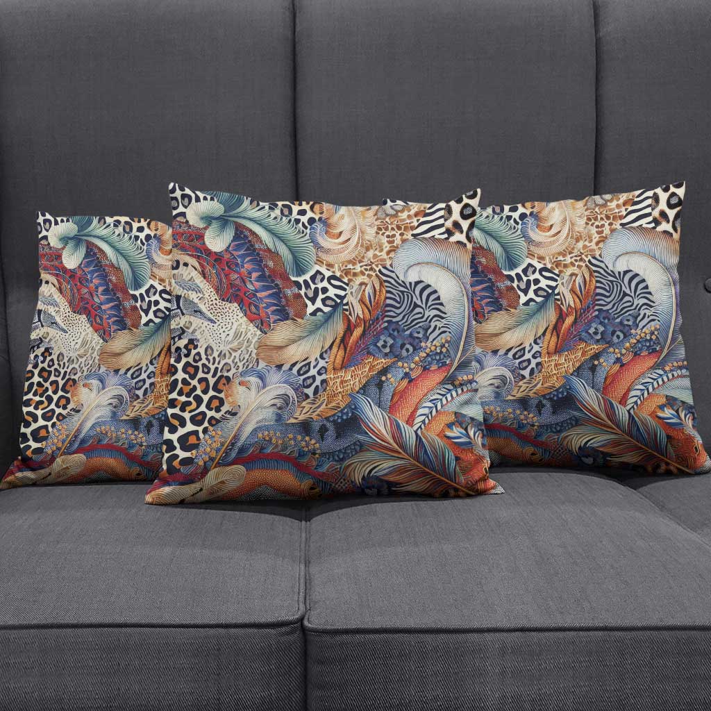 African Wild Animal Skins Pillow Cover Unique Leopard Zebra And Snake Patterns