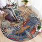 African Wild Animal Skins Round Carpet Unique Leopard Zebra And Snake Patterns - African Pride